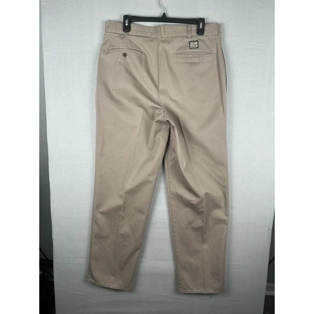 Levis Classic Farah Khaki Pants Mens 36x32 Beige Straight Leg Y2K